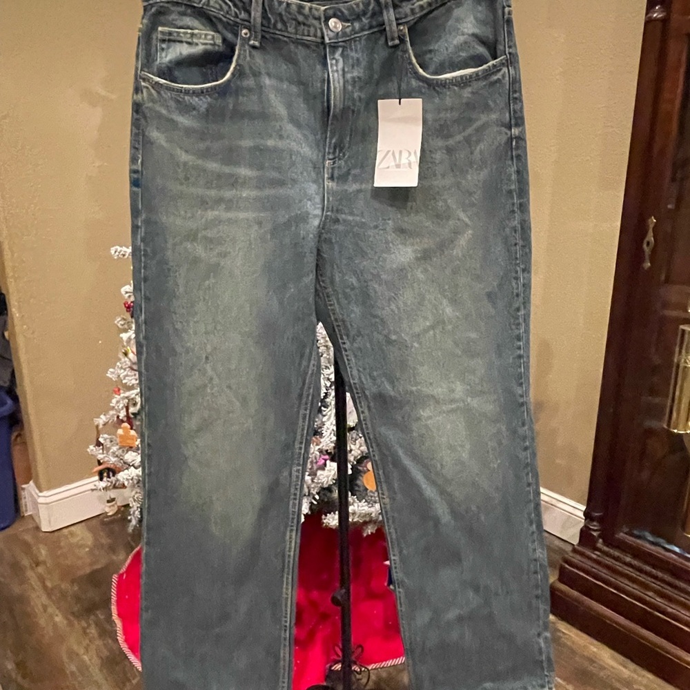 Zara Classic Blue Denim Pants